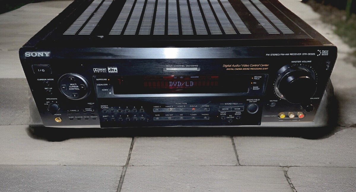 Sony STR DE925 Dolby Digital Dts Cinema Sound Processing Receiver