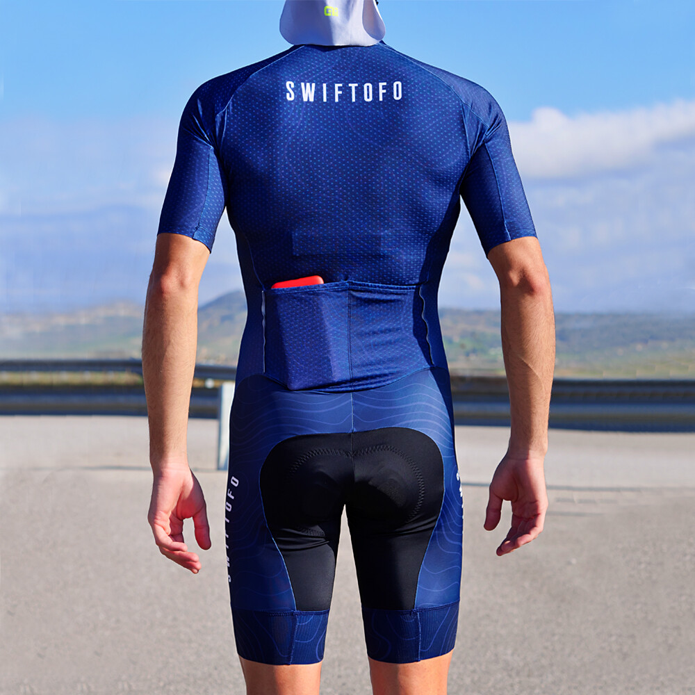 Mens Pro Grade Cycling Bodysuit Short Sleeve Jersey Skinsuit