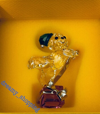 NIB Authentic Swarovski A.E 2024 Kris Bear Christmas Crystal