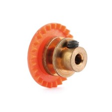 NSR Soft Plastic / Brass Inline Crown Gear 25z axle  3/32" 6325BR