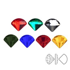 Strass Nail Art Rhinestones Mini Fan Colorful Stones Non Hotfix Crystal Glass