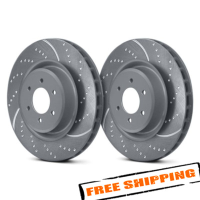 EBC GD699 Dimpled and Slotted 1-Piece Rear Brake Rotors for 89-97 Nissan 300ZX