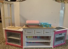 Barbie Ultimate Kitchen Play Set Tested Light Up Sounds Oven Stove Grill