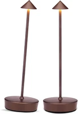 Rechargeable Cordless Table Lamp 2 Pack 7000mAh LED Light for Indoor Outdoor