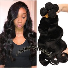 CLEARANCE 100 Virgin Human Hair Extensions Brazilian/Indian Remy Bundles Weaves