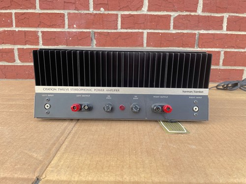 Harman Kardon Citation 12 Stereo Power Amplifier Vintage Rare