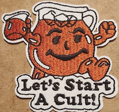 Kool-Aid Let's Start a Cult! embroidered Iron on patch
