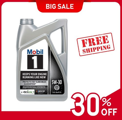 #ad HOT SALE Mobil 1 Advanced Full Synthetic Motor Oil 5W 30 5 Quart $27.97