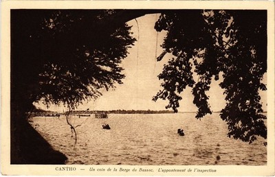 Old postcard VIETNAM - Cantho - Un corner de la Berge du Bassac (94562)
