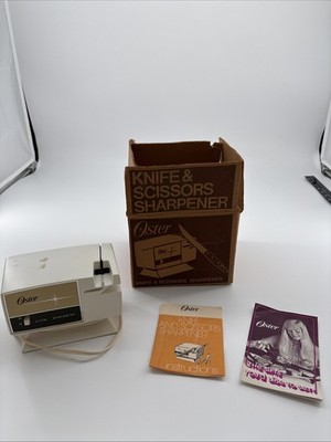 Oster Knife Scissors Sharpener Model 511 Original Box Instruction Manual