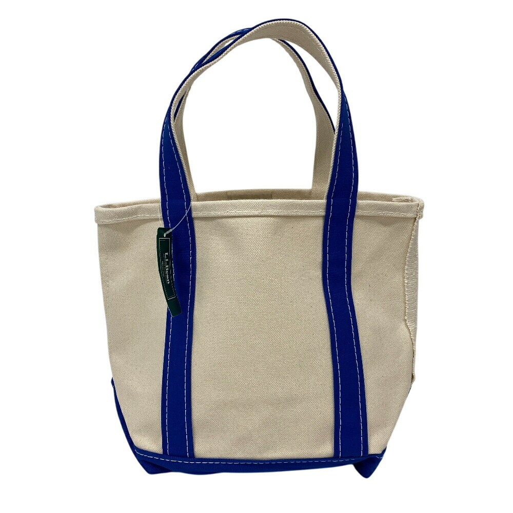 L.L.Bean Boat & Tote Bag Small Blue Canvas Used