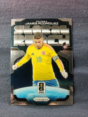 2026 Panini Prizm World Cup GLOBAL REACH  PRIZM Card #7 James Rodriguez Colombia