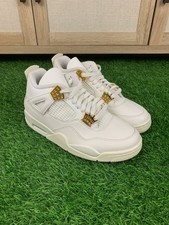 Buy Size 9.5 - Air Jordan 4 Retro Metallic Gold W online | eBay