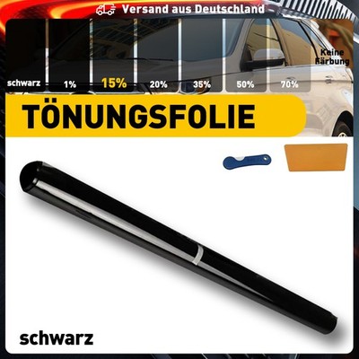 75x600cm  Autofolie Profi Folie schwarz 15% Heckscheiben-Set für KFZ LKW PKW KFW