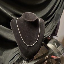 Italian 925 Sterling Silver Box Chain About 2mm Thick And 18inches Long