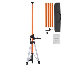 Uimoso Universal Stativ Baustativ f&uuml;r Laser und Nivellierger&auml;te Alu 1040-3400mm