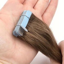 Premium Smooth Invisible 20-Piece Tape In Hair Extensions - 100 Remy Human Hair