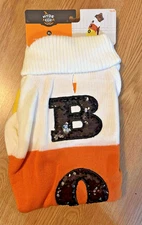 Hyde and Eek Halloween Candy Corn BOO Pet Dog Sweater Size XLarge NWT