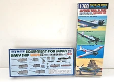 E 2X LOT 1/700 PIT ROAD EQUIPMENT FOR JAPAN NAVY WWII + JAPANESE NAVAL PLANES