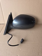 07-14 Skoda Fabia 5j N/s Passenger Door Mirror Wing Mirror Grey #2806