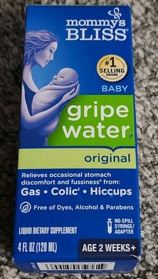 Mommy's Bliss Gripe Water 4 fl oz New Exp. 12/2026 Baby Gas Colic Hiccups 