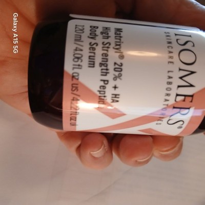 ISOMERS Matrixyl-  20 %  high ha Peptide Body Serum - 4fl oz./120mL New/Sealed!