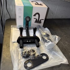 Peerless P2578LF-BL Two Handle Centerset Bathroom Faucet 3 Hole 4" NOB BLACK