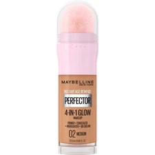 Maybelline Instant Age Rewind Perfector Glow Makeup, Medium, 0.68 fl oz