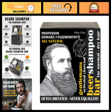 Activated Charcoal  Beer Beard Shampoo Bar - Gentlemen's Hair Care, 4.2 oz