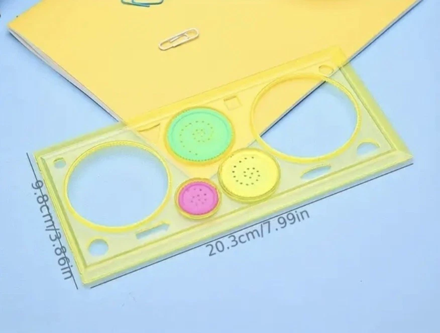 Schablonen❤️🩹7erSet❤️Geometrische Zeichenschablone❤️🩹Multifunktion❤️Vorlage - Bild 3 von 4