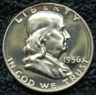 1956 Franklin Half Dollar 90% silver