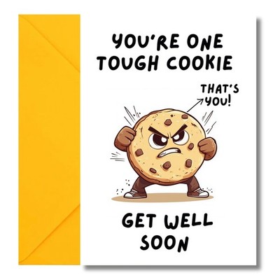 Get Well Soon Karte für Männer & Frauen Kinder schnelle Genesung nach A5, weiß 