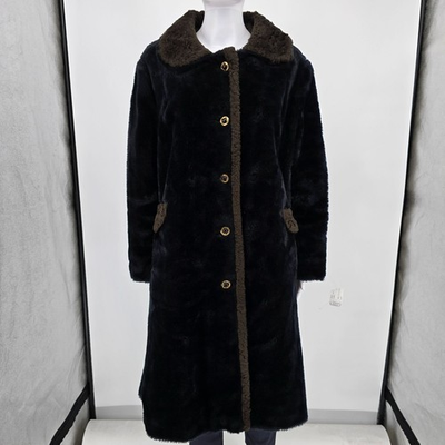 #ad Vintage 1960s 1970s Fingerhut Fashions Orlon Acrylic Faux Fur Mod Coat XL $97.99