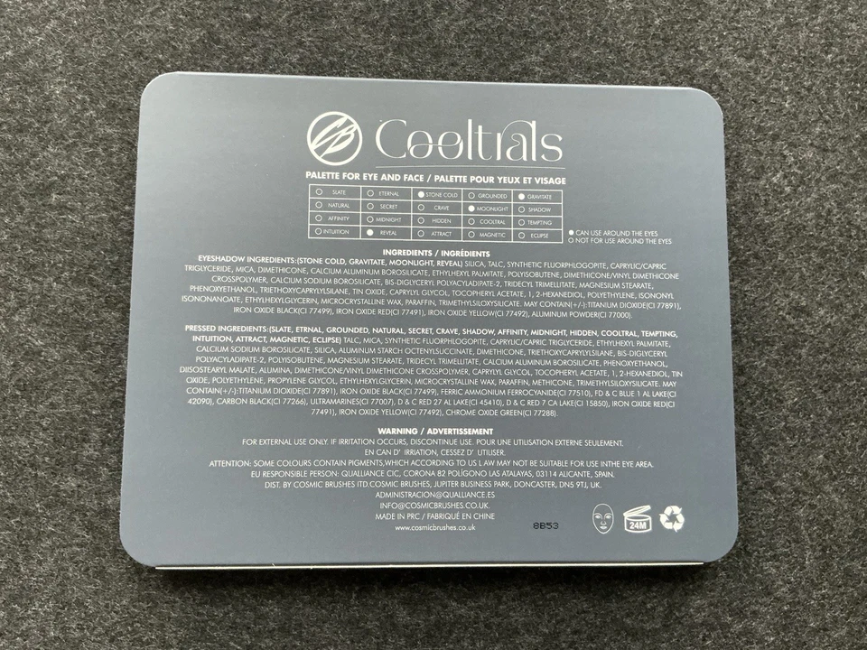 Cosmic Brushes: Cooltrals Palette Neu Ovp, Lidschattenpalette Indie Eyeshadow - Bild 4 von 4