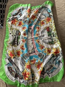 Souvenir Scarf Niagara Falls Canadians Scarfs Toronto vintage New 33” X 33”