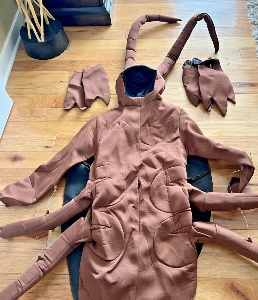 Fantasia de barata infantil tamanho 7-10 engraçado Halloween inseto animal inseto novidade - Imagem 4 de 4