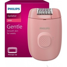 Rasoio Donna Philips Satinelle Essential BRE227/00 con Cavo e Testina Lavabile