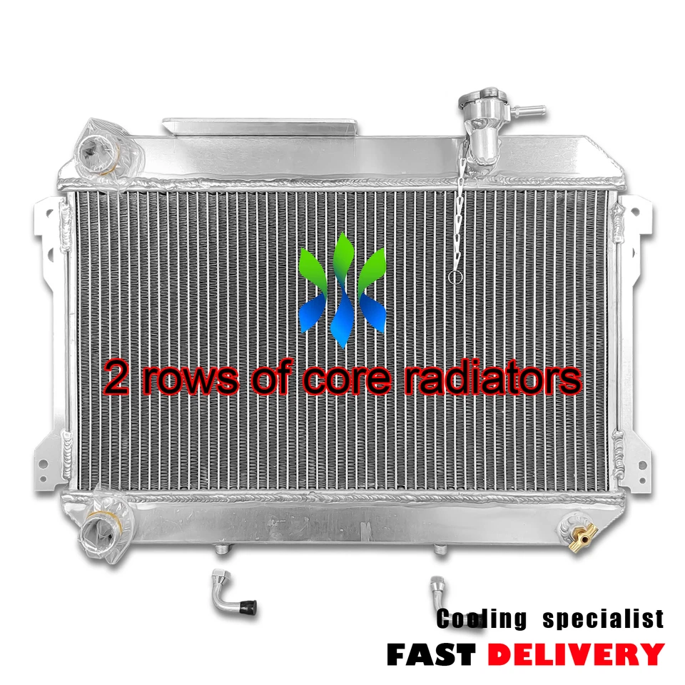 All Aluminum Radiator For 1980-1982 1981 Toyota Corolla AT/MT Performance Cooler - Imagem 3 de 4