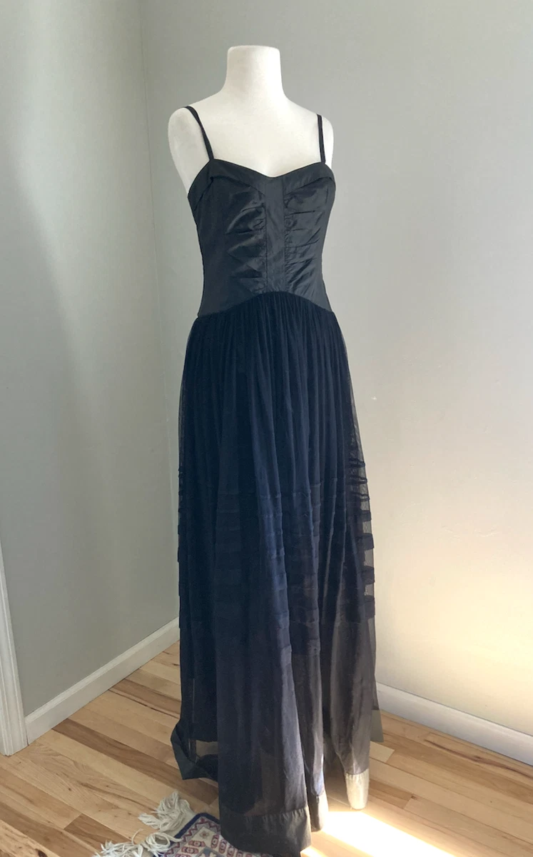 silver dresses formal Silver Tulle A-line Spaghetti Straps Long Prom Dresses With Side Split,  MP789 main image 1