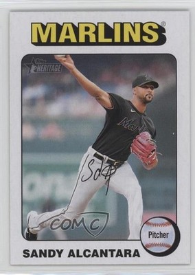 2024 Topps Heritage White Border Sandy Alcantara #484 0k0a