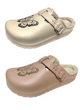Damen EVA Clogs gefüttert mit  Schnalle Garten  Pantoletten Schuhe Praxis 36-42