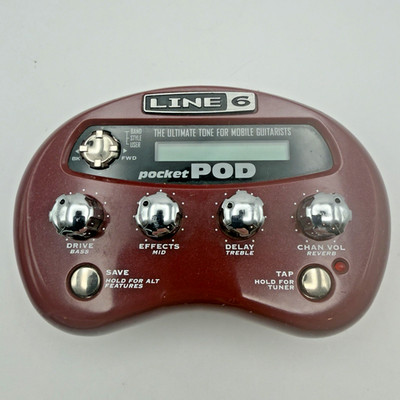 Line 6 Pocket Pod Mini Amp Modeler Multi Effects Mobile Processor - Tested Works