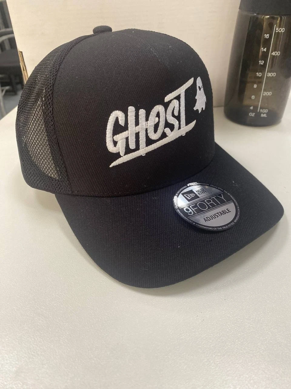 Ghost Energy Embroidered Logo Trucker Hat Adjustable Snapback Mesh Cap