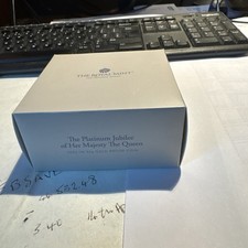 2022 Gold Proof 50p Celebrating The Platinum Jubilee With Box & COA