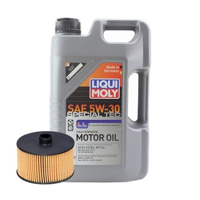 5L Liqui Moly Special Tec LL 5W-30 Hengst Oil Change Kit for Smart M281 0.9L