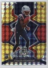 2022 Mosaic Rookies Choice Fusion Red & Yellow Prizm 7/80 Tyquan Thornton 13c1