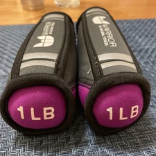 Warrior One Pound Weights Set of 2 1lb. For Walking - Shoulder Rehab - Etc