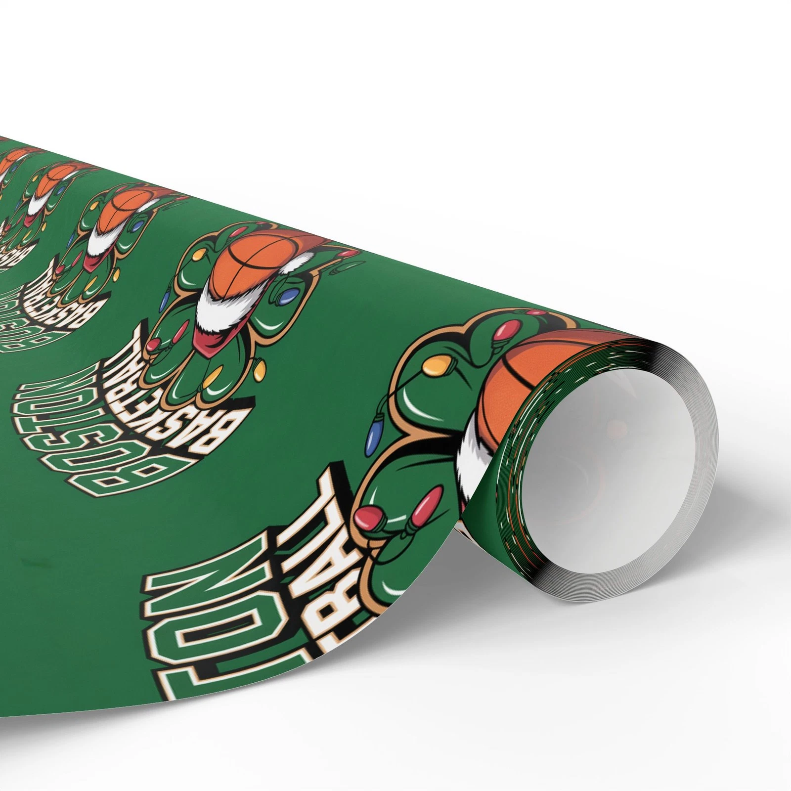 Boston Celtics Basketball Wrapping Paper Gift Sports Fan Christmas Gift Wrap