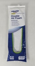 NEW Equate Double Air Foam Insoles Unisex One Size, 1 Pair Trim to Fit