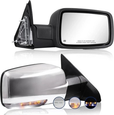 Side Mirror Compatible with Towing Mirror 2009-2018 Dodge Ram 1500 2010-2018 Dod